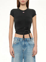 T-BUNNY-TAIL-R1 T-Shirt in Black/Dark Grey