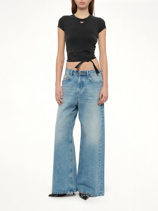 T-BUNNY-TAIL-R1 T-Shirt in Black/Dark Grey