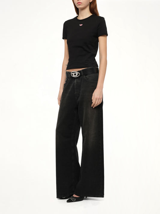 T-UNCUTIE-LONG-D T-Shirt in Black