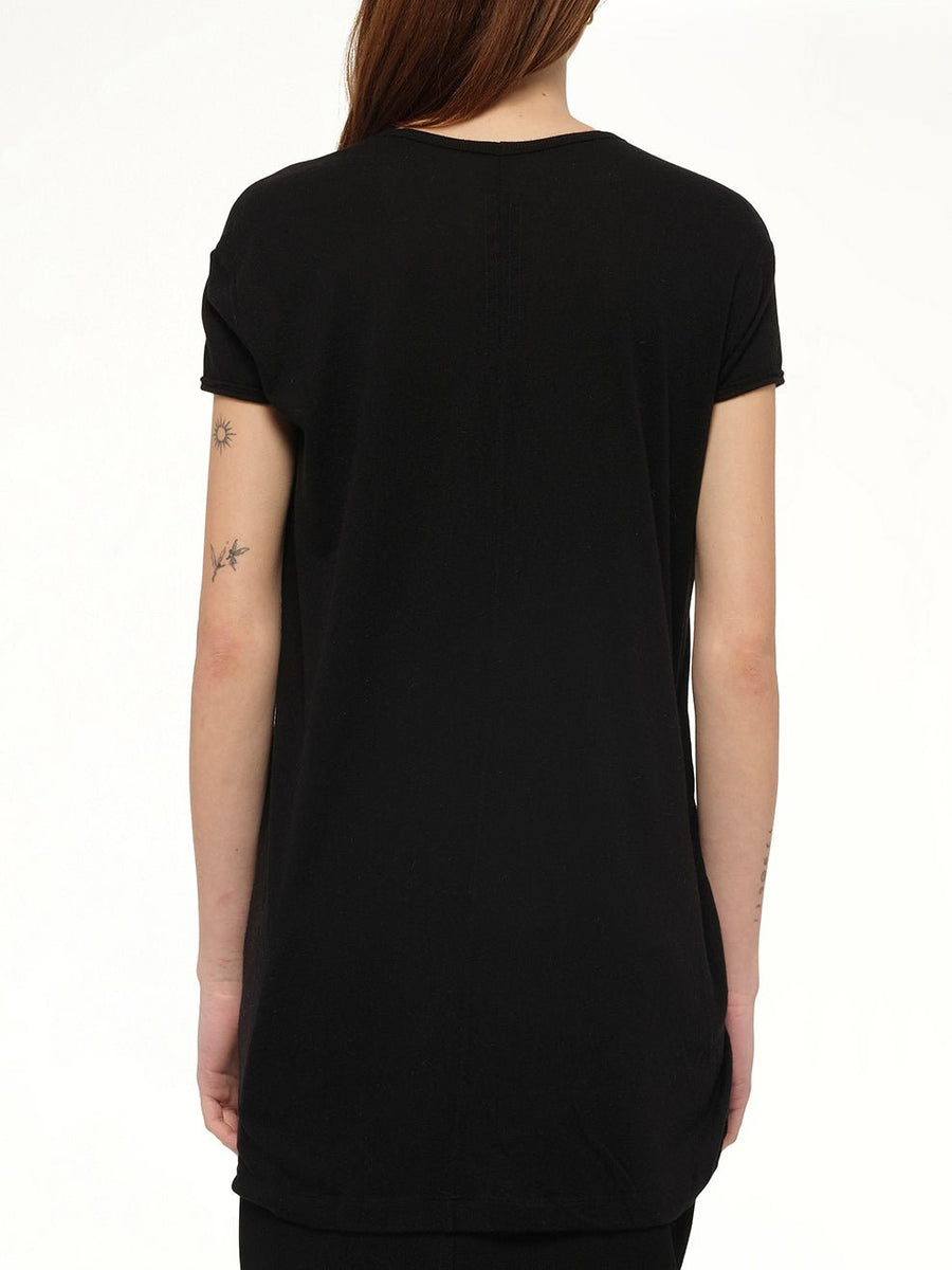 Hiked T in Black
