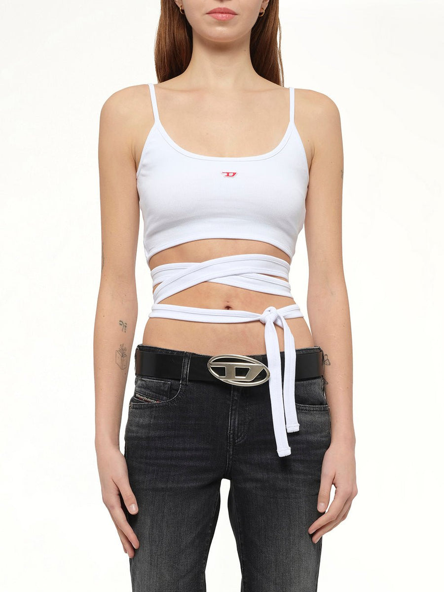 T-LEYA-TAIL Top in White