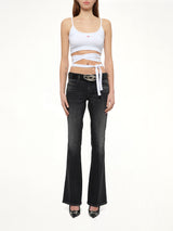 T-LEYA-TAIL Top in White
