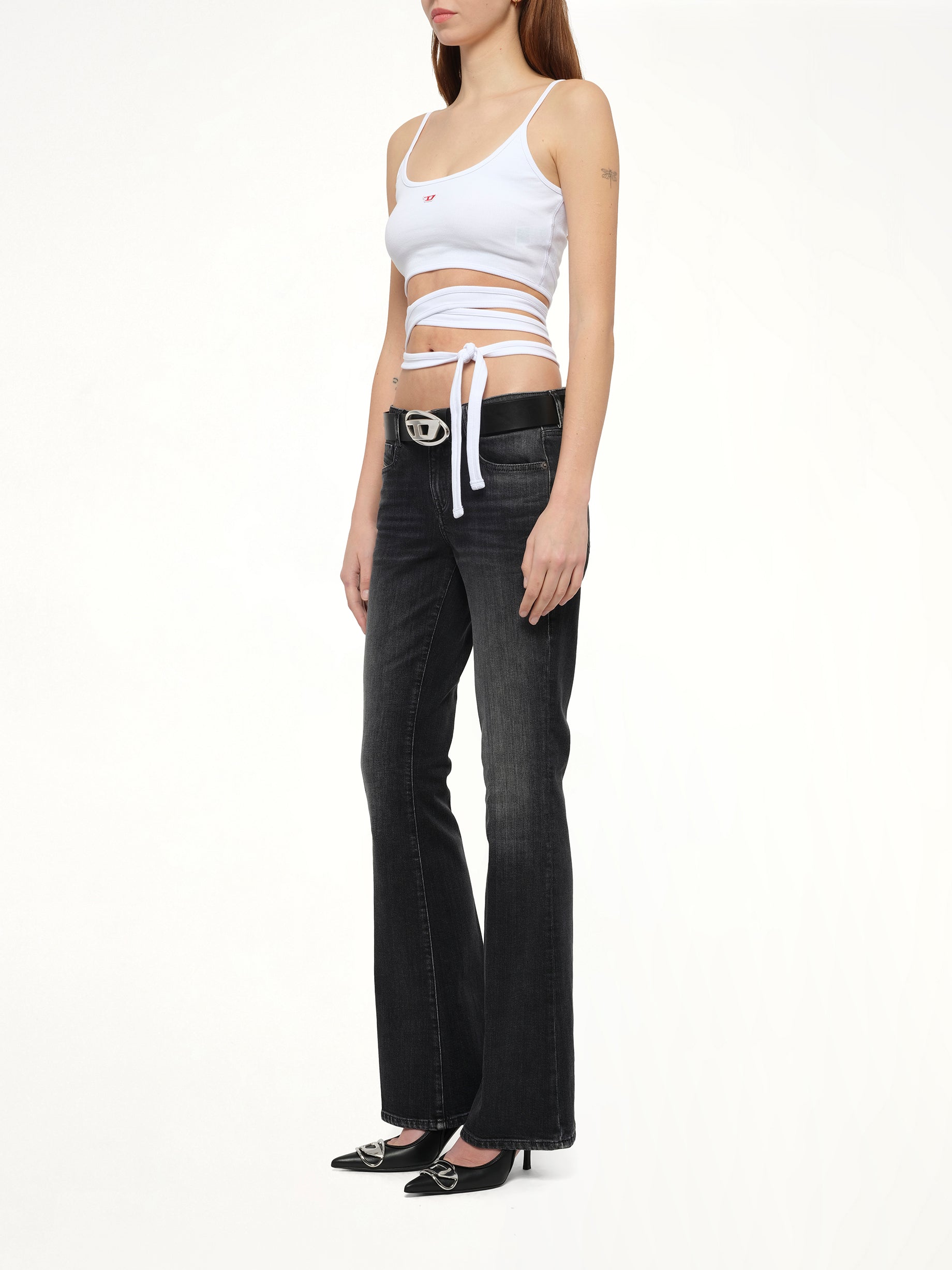 T-LEYA-TAIL Top in White