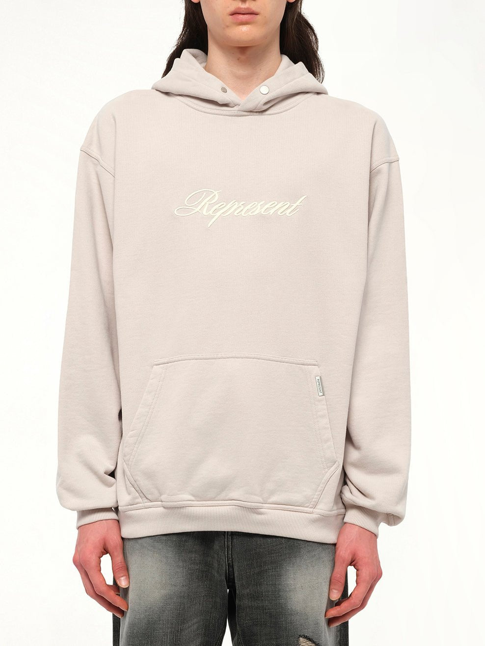 Script Logo Hoodie in Concrete