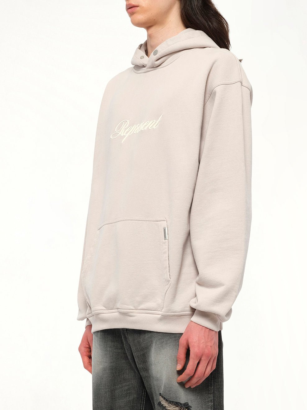 Script Logo Hoodie in Concrete