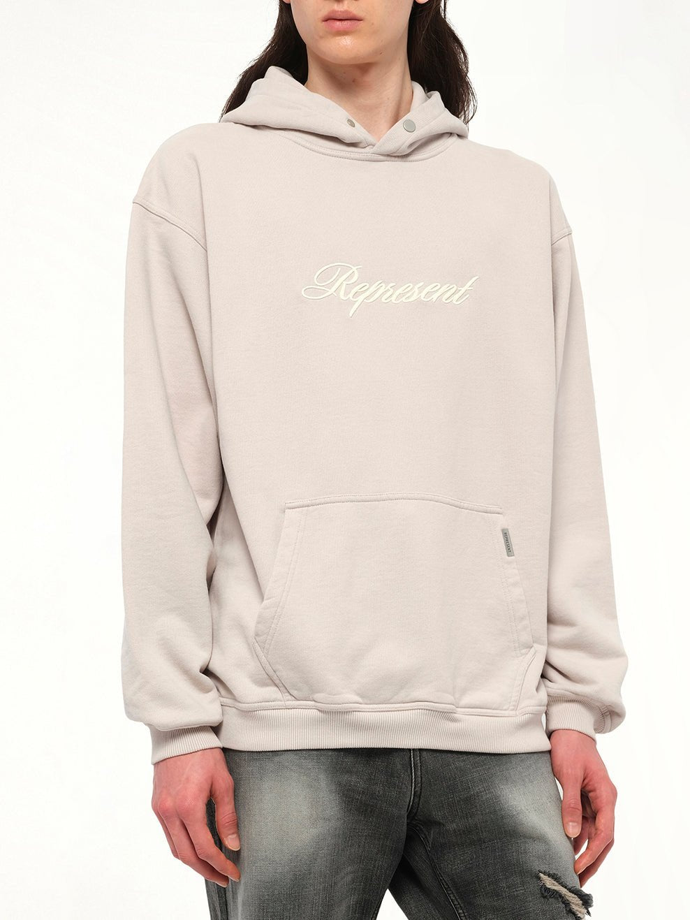 Script Logo Hoodie in Concrete