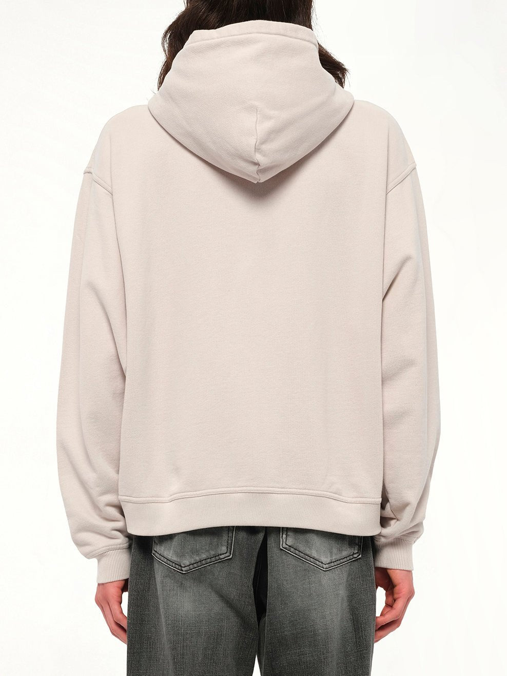 Script Logo Zip Hoodie in Concrete