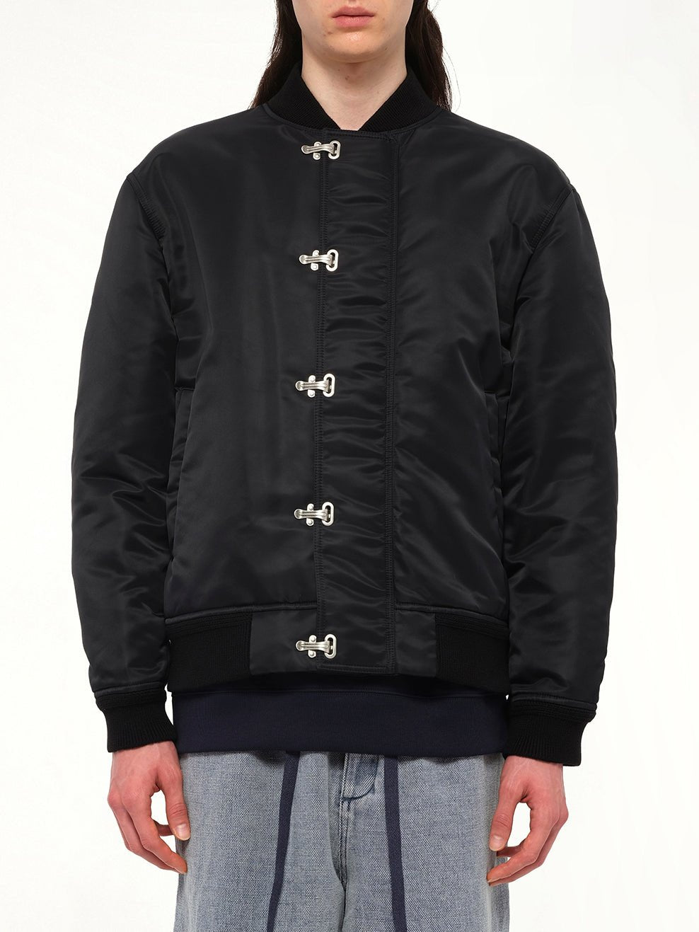 Metal Clip Jacket in Black