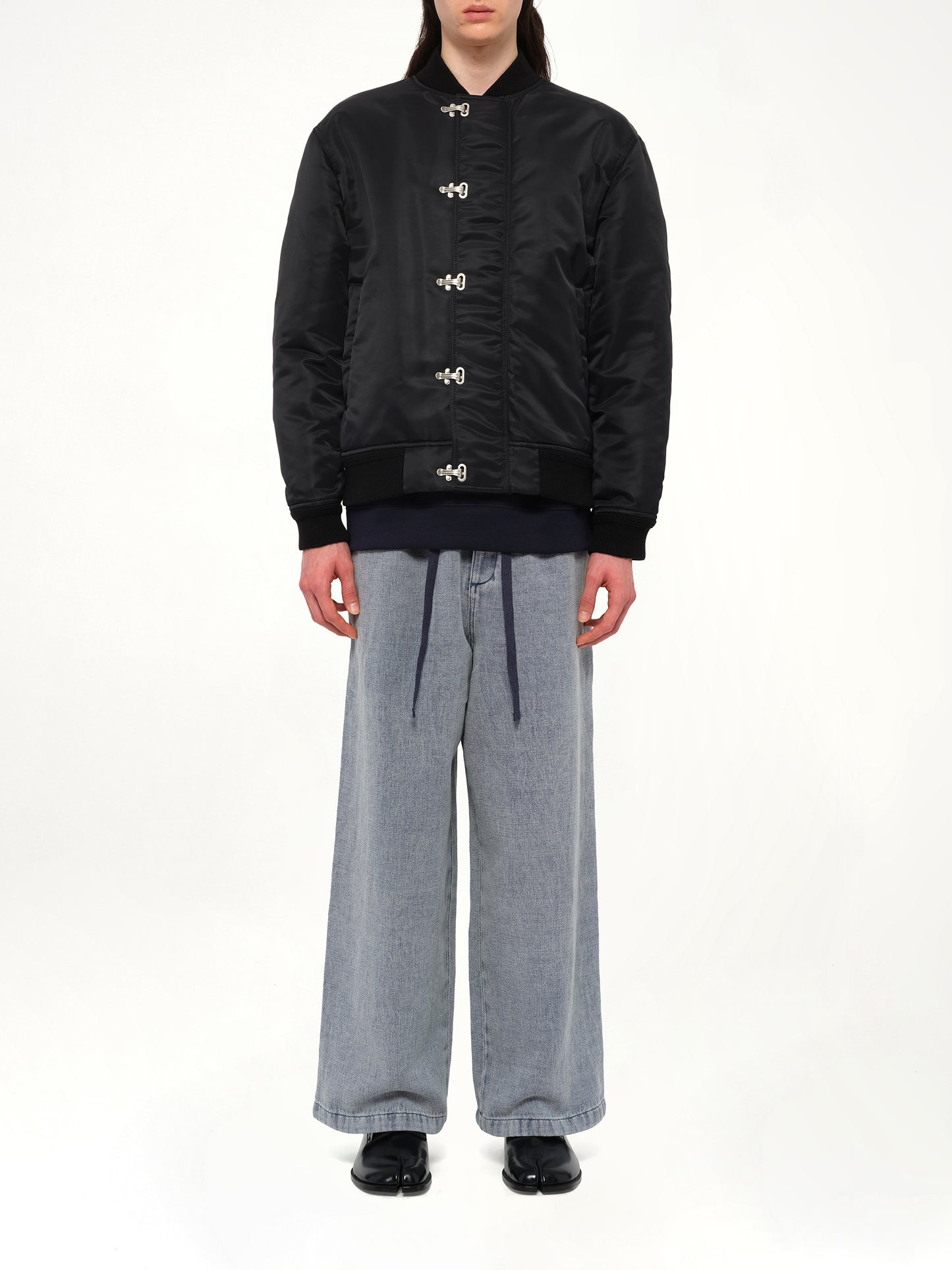 Metal Clip Jacket in Black