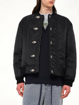 Metal Clip Jacket in Black