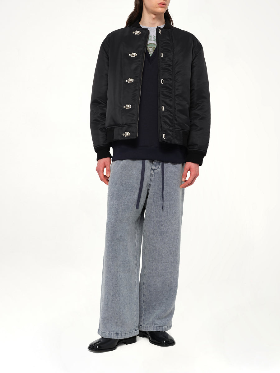 Metal Clip Jacket in Black
