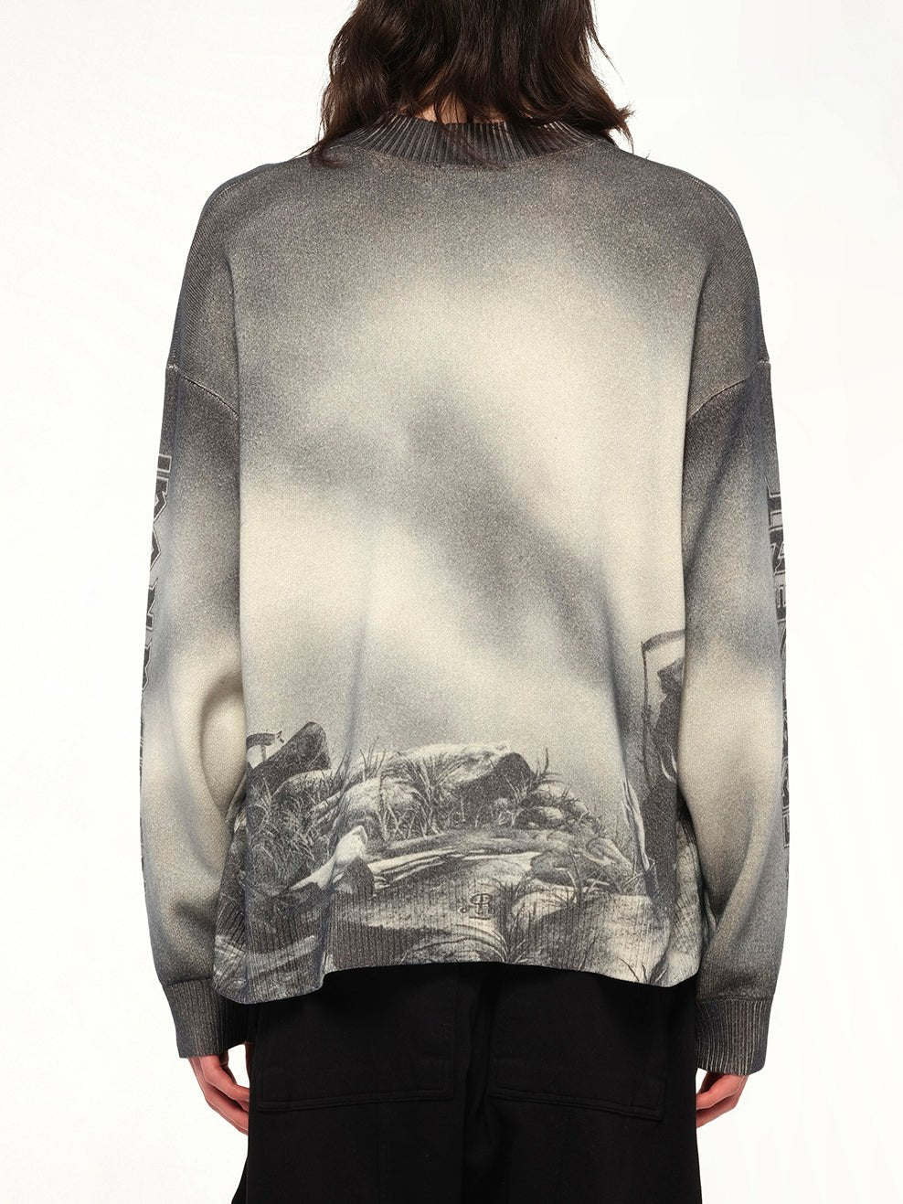 Iron Maiden Trooper Knit Sweater in Sunfade Grey