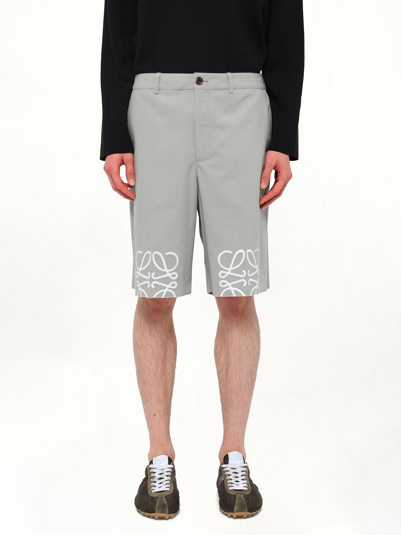 Anagram Shorts in Light Grey