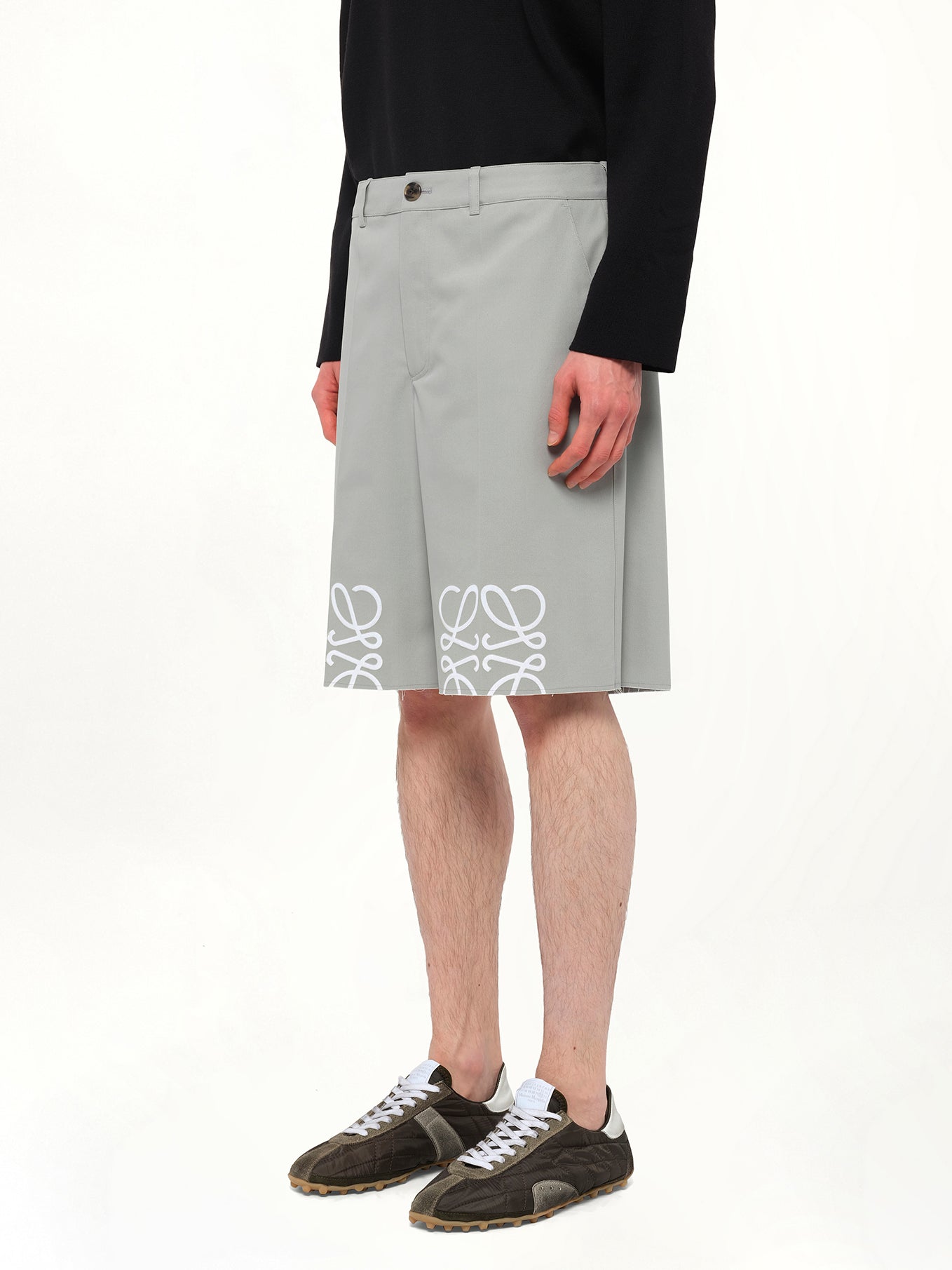 Anagram Shorts in Light Grey