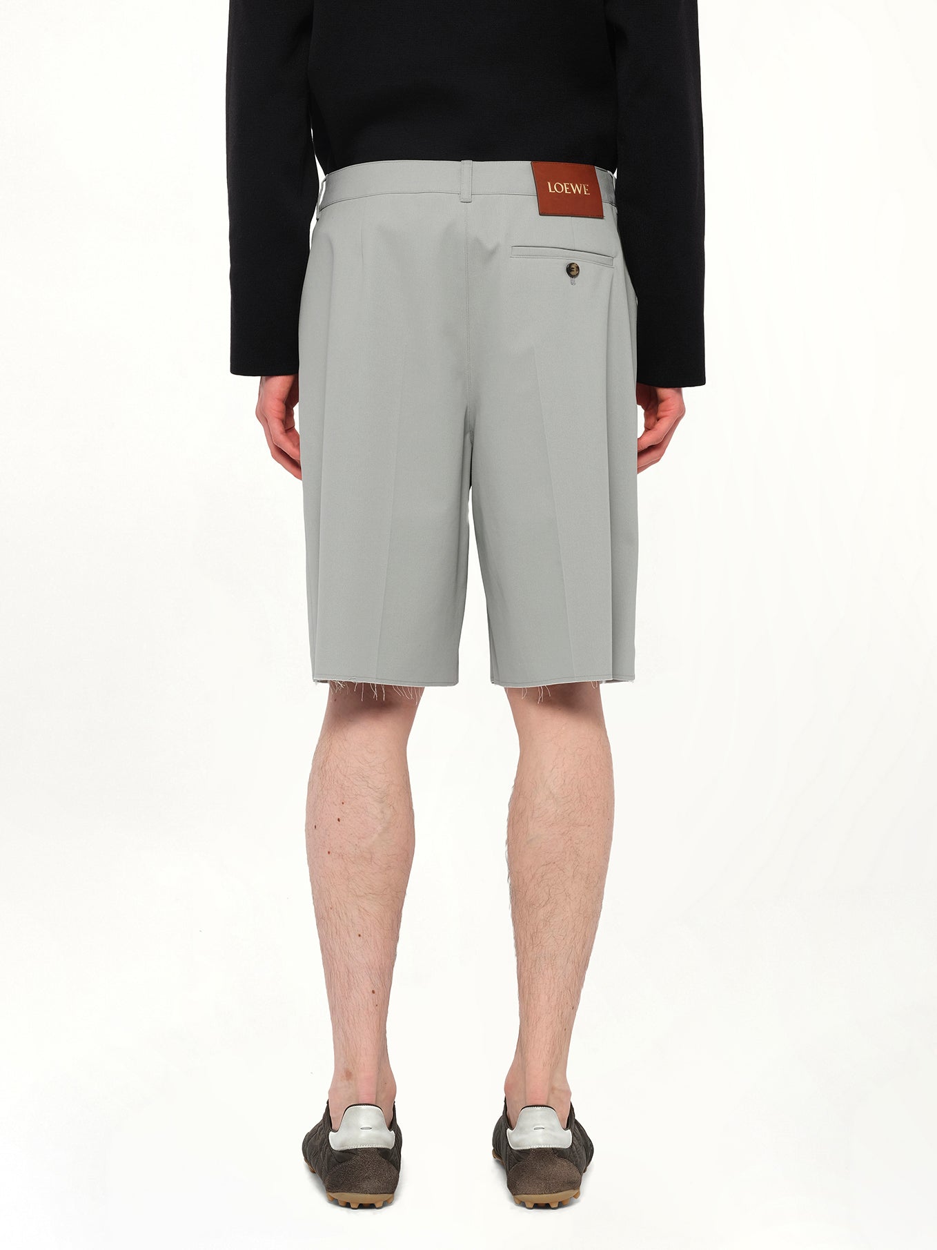 Anagram Shorts in Light Grey