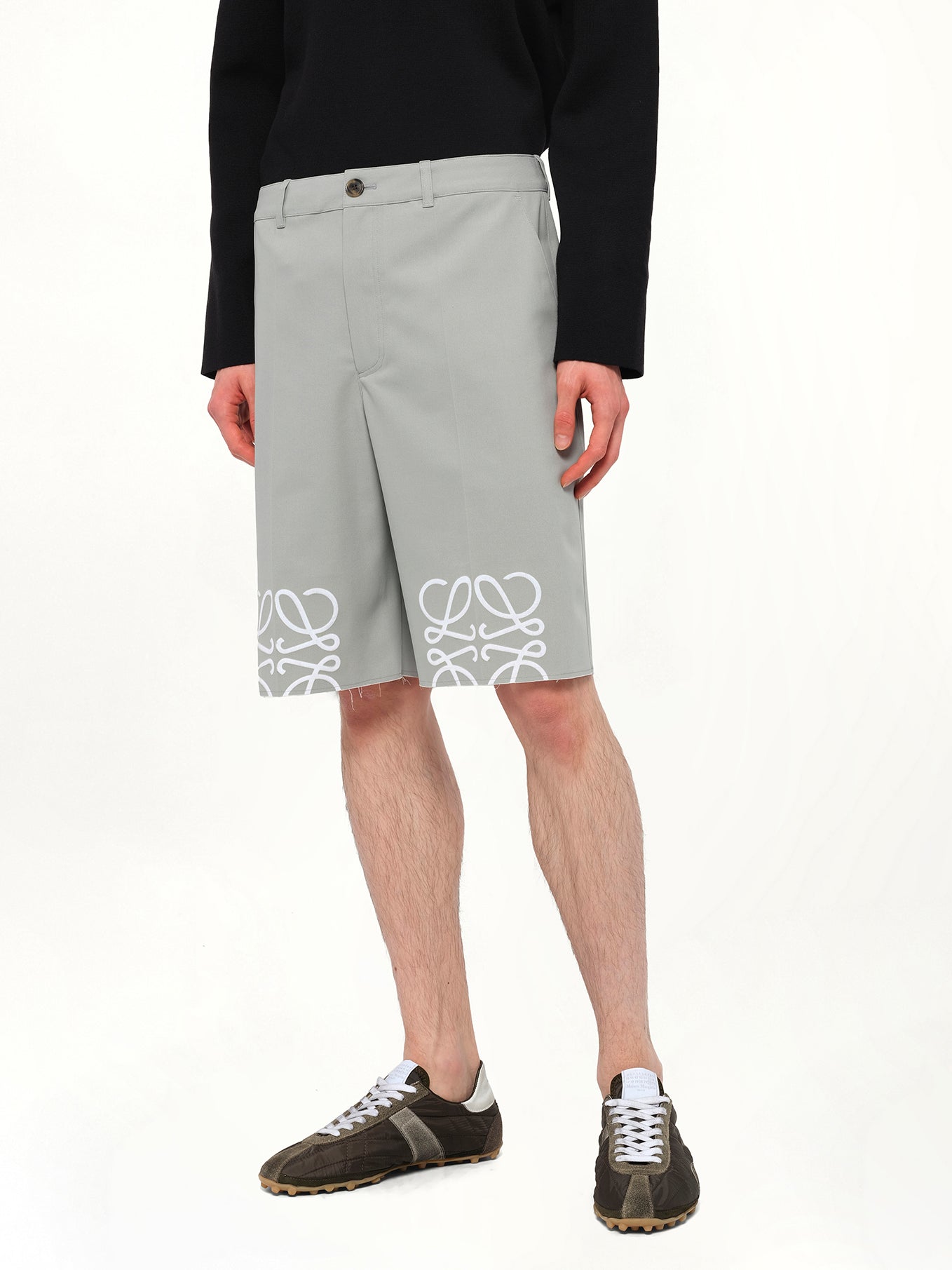 Anagram Shorts in Light Grey