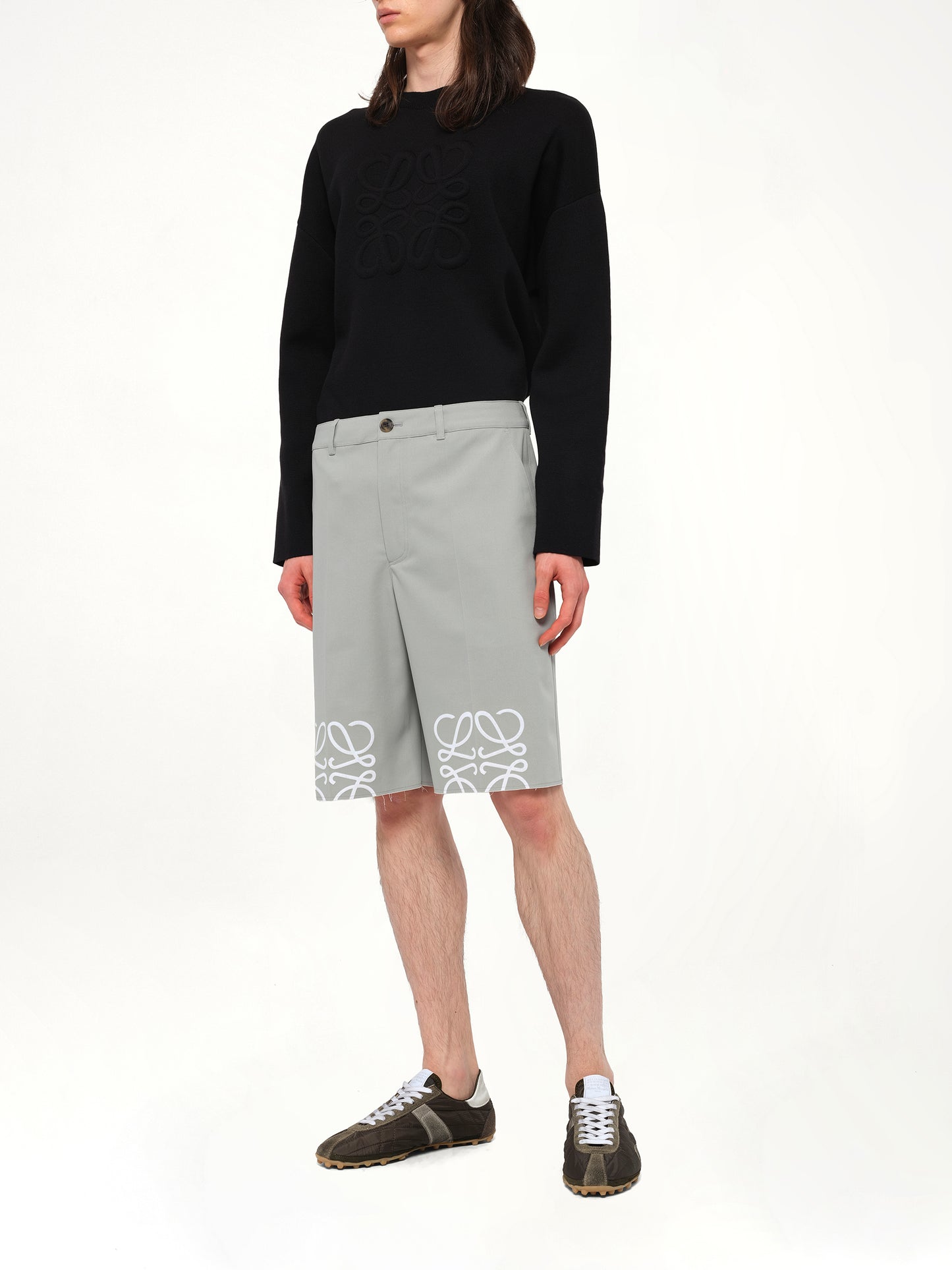 Anagram Shorts in Light Grey