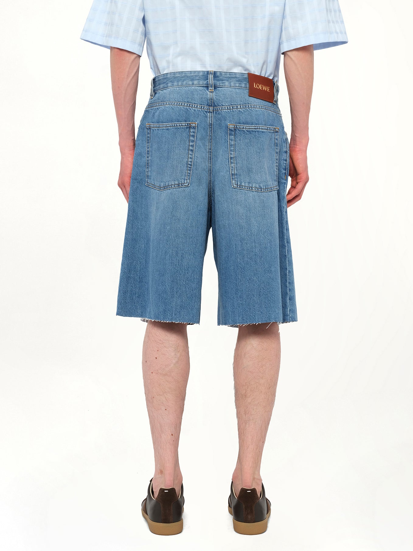 Anagram Shorts in Washed Denim