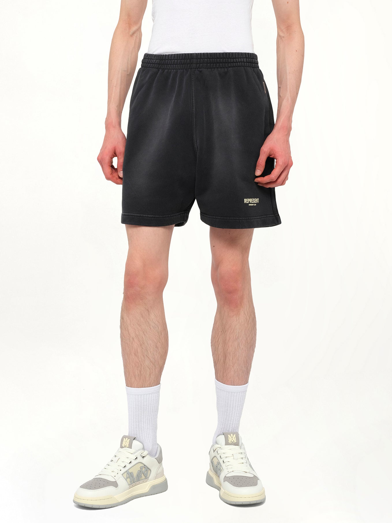 Represent Owners Club Shorts in Aged Black