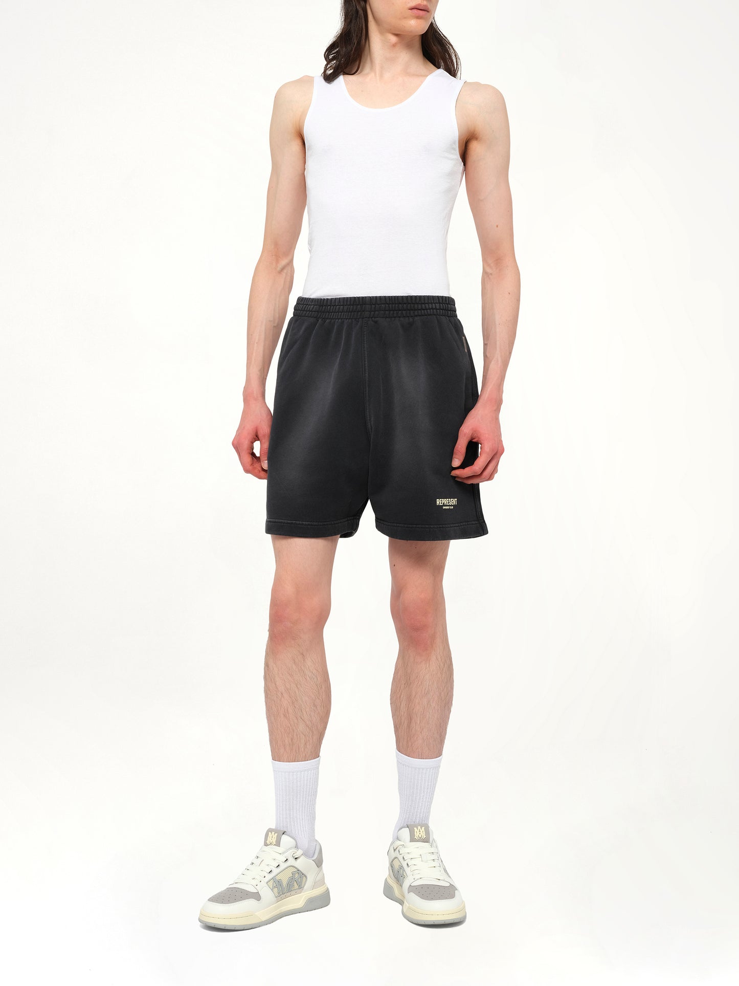 Represent Owners Club Shorts in Aged Black