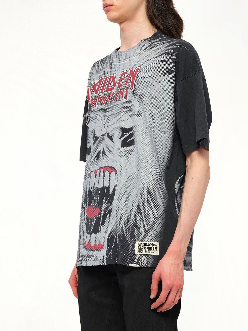 Iron Maiden British Metal T-Shirt in Stained Black