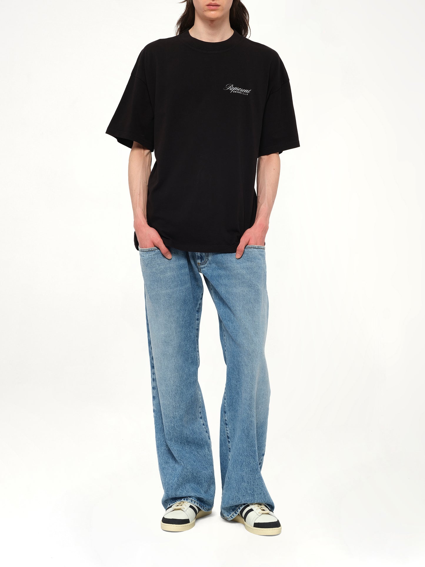 Represent Owners Club Script T-Shirt in Black