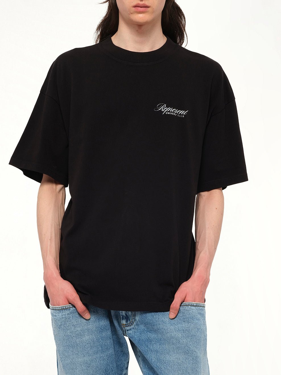 Represent Owners Club Script T-Shirt in Black