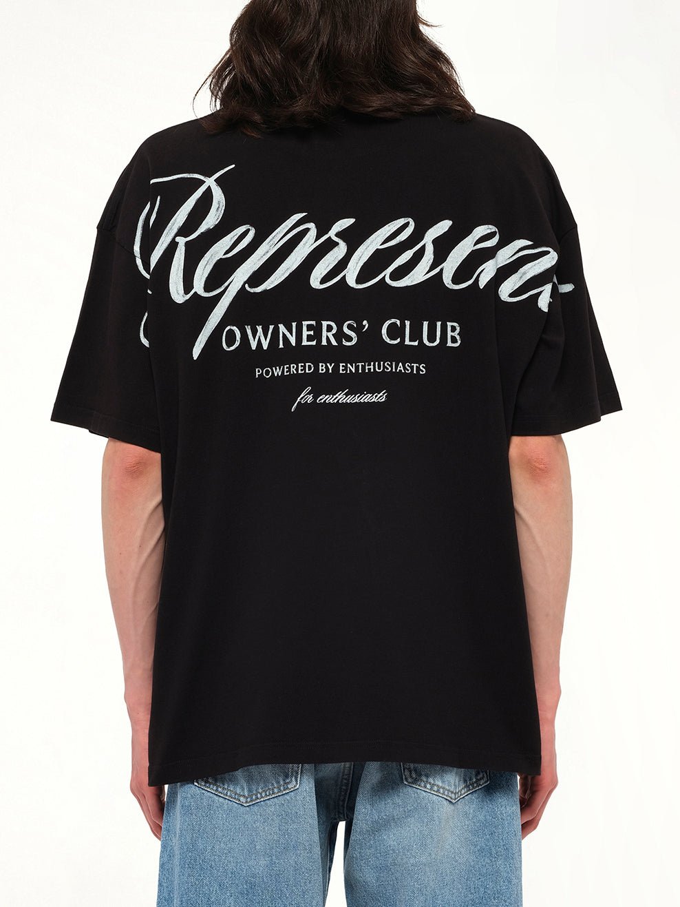 Represent Owners Club Script T-Shirt in Black
