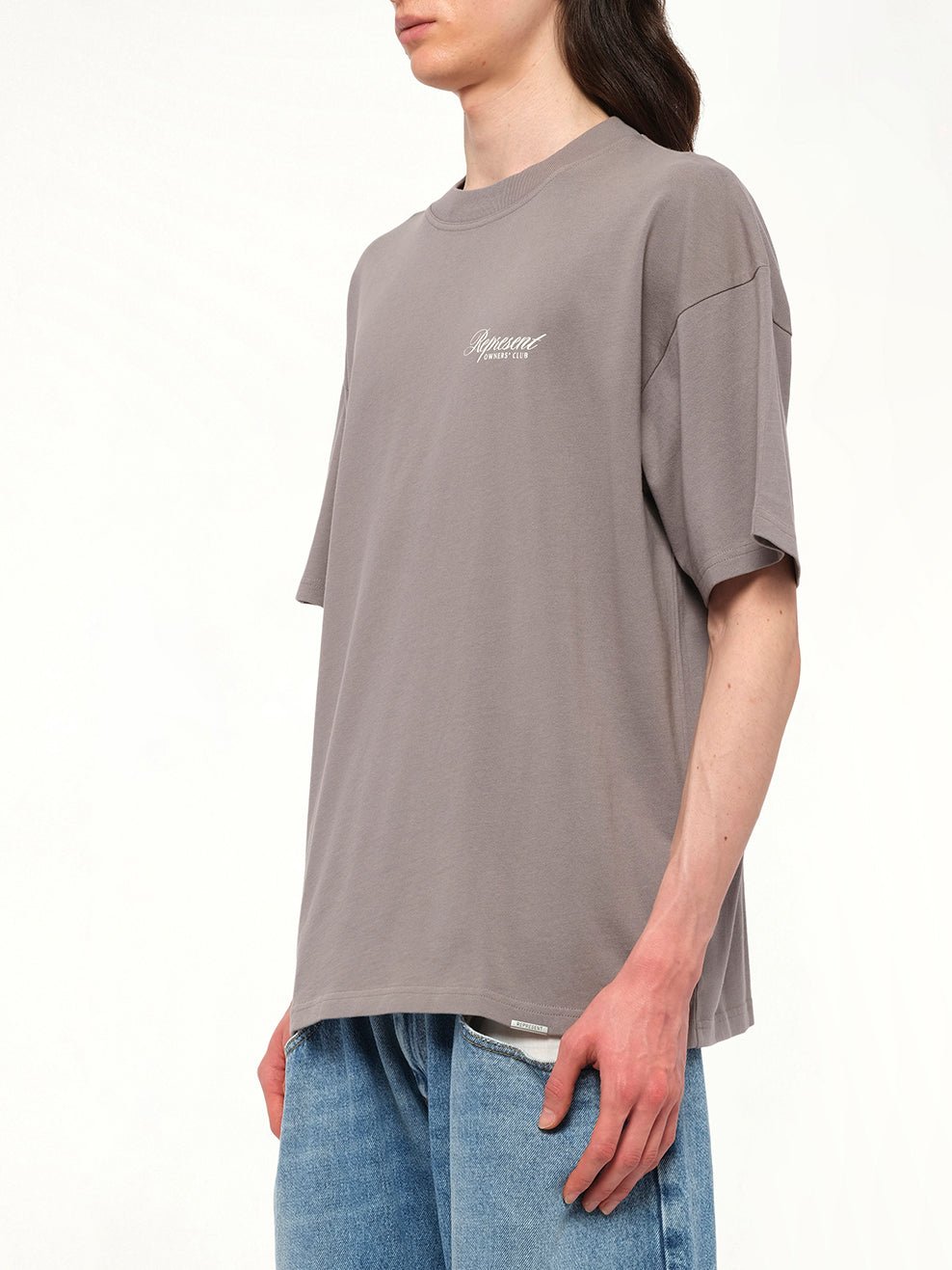 Represent Owners Club Script T-Shirt in Slate
