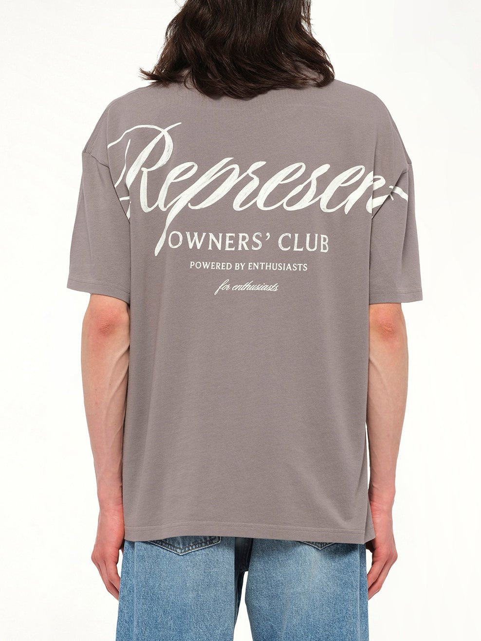 Represent Owners Club Script T-Shirt in Slate