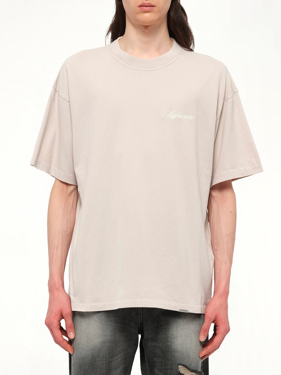 Script Logo T-Shirt in Concrete