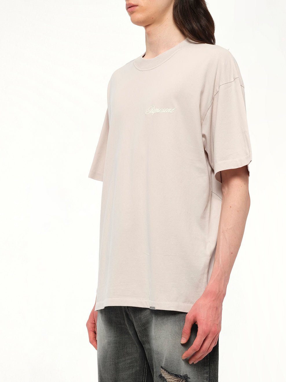 Script Logo T-Shirt in Concrete