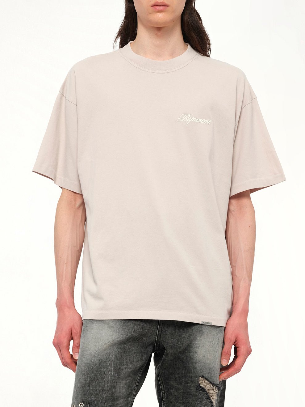 Script Logo T-Shirt in Concrete
