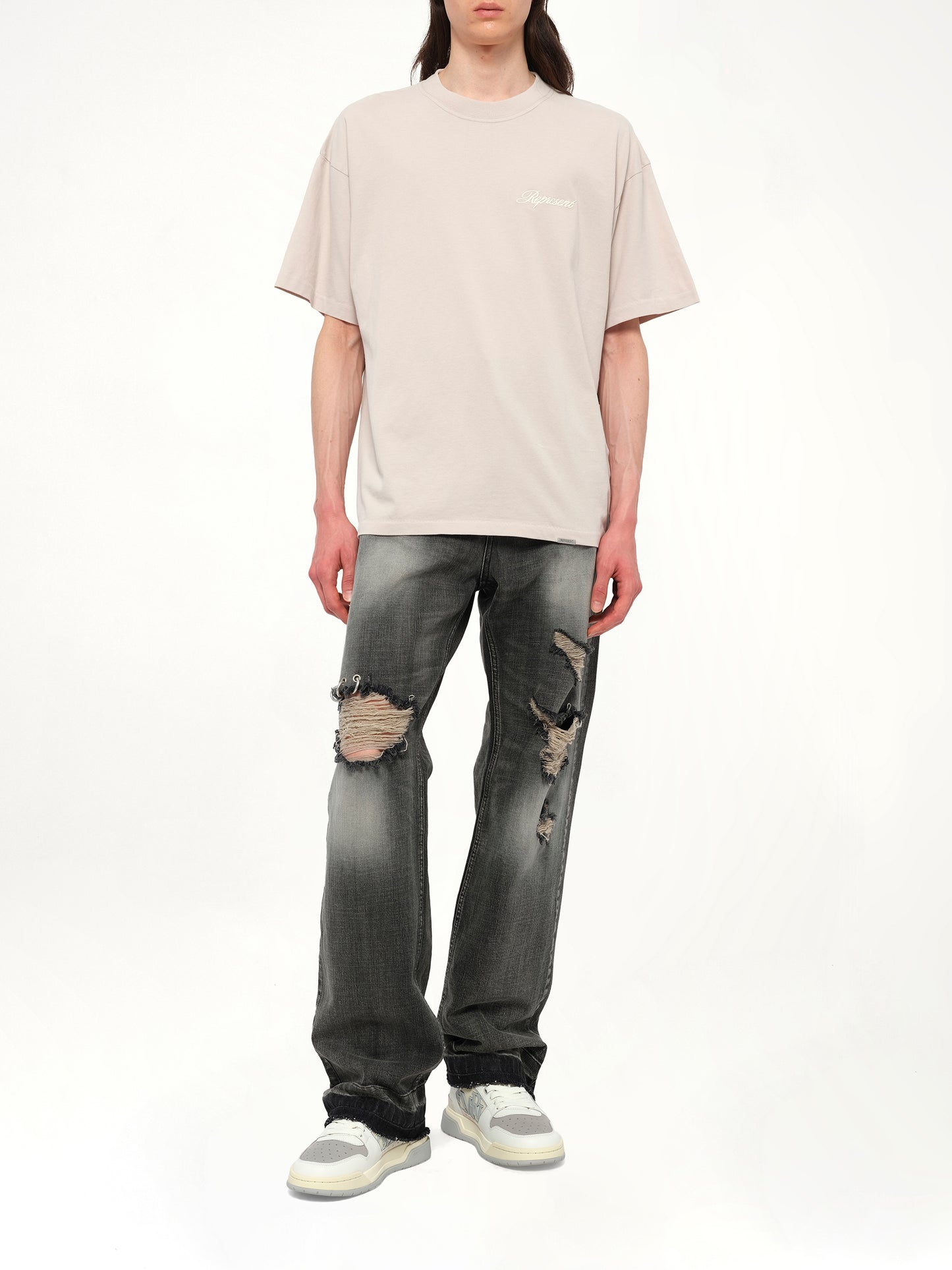 Script Logo T-Shirt in Concrete