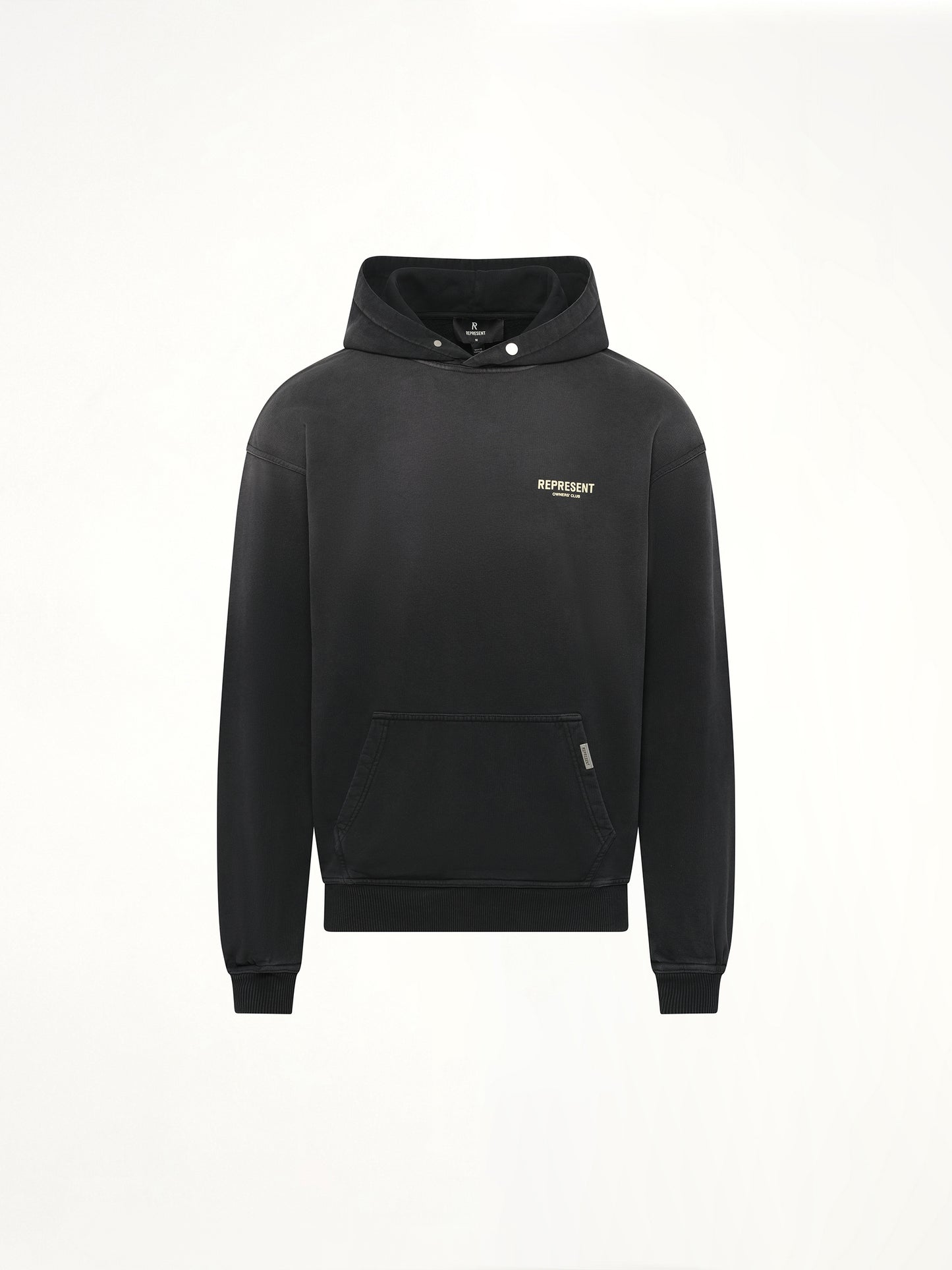Represent Owners Club Hoodie in Aged Black