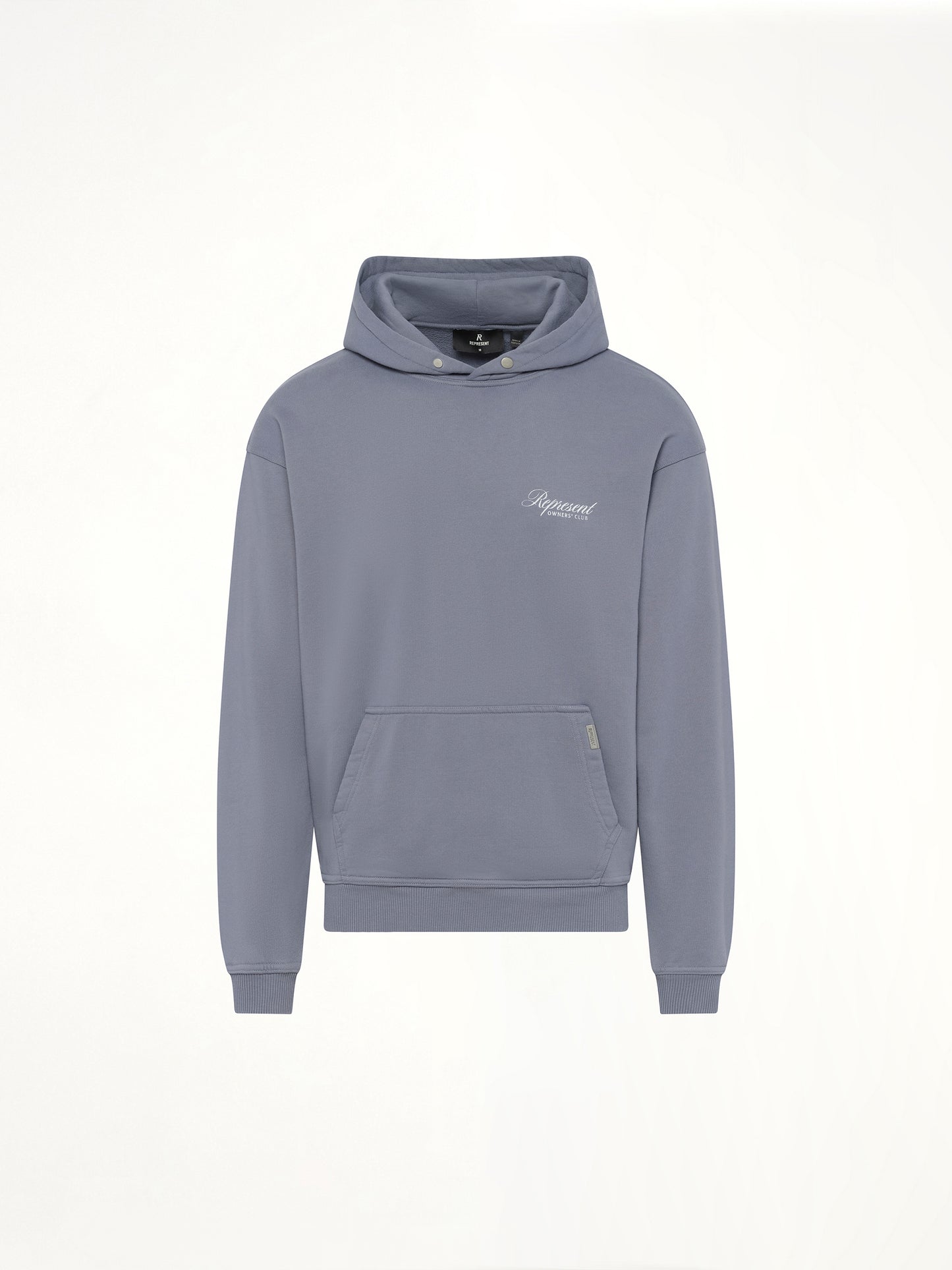 Represent Owners Club Script Hoodie in Dusty Blue