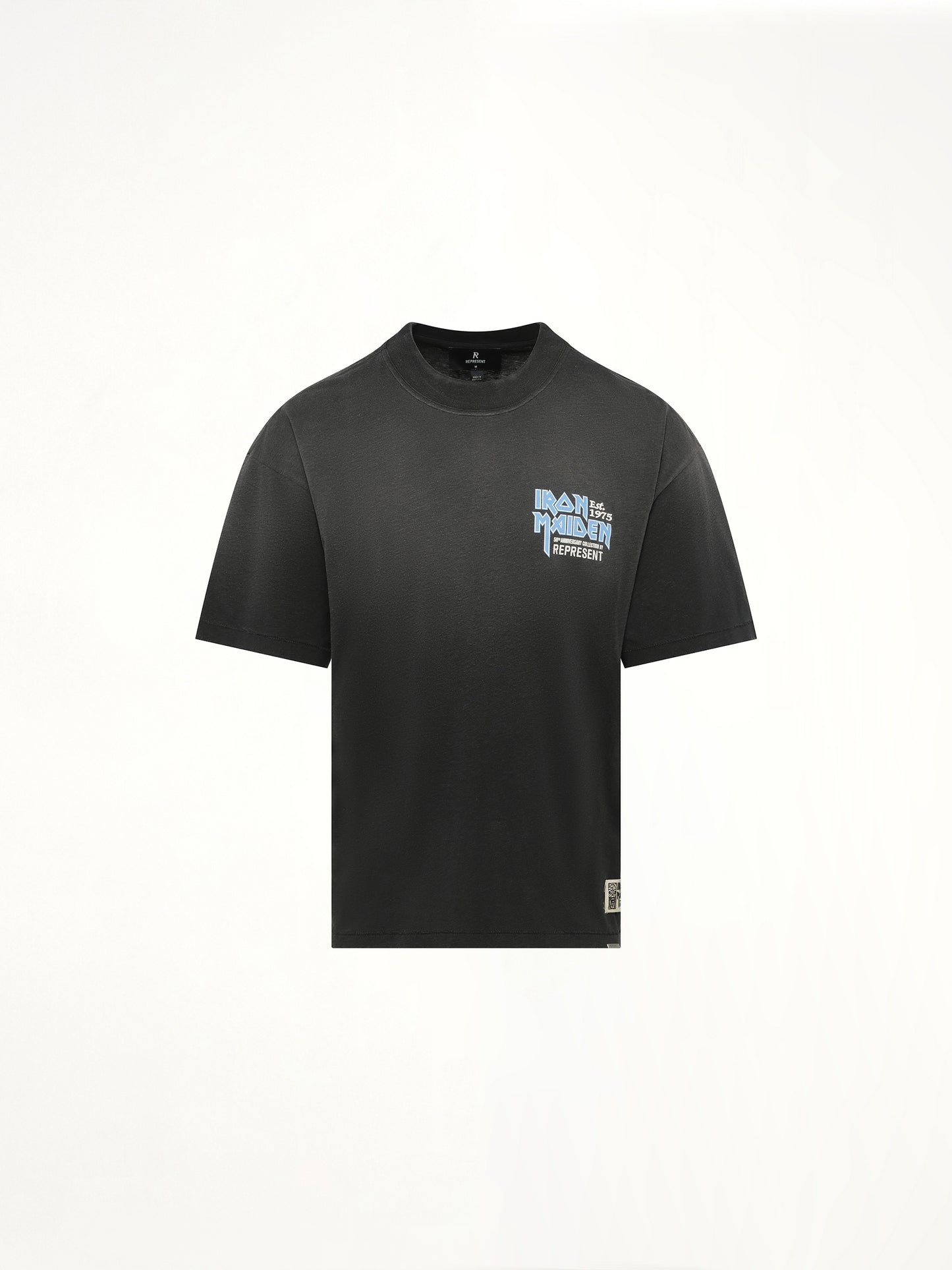 Iron Maiden Anniversary T-Shirt in Stained Black