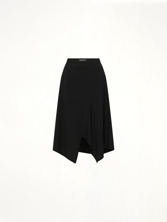Asymmetric Skirt in Black