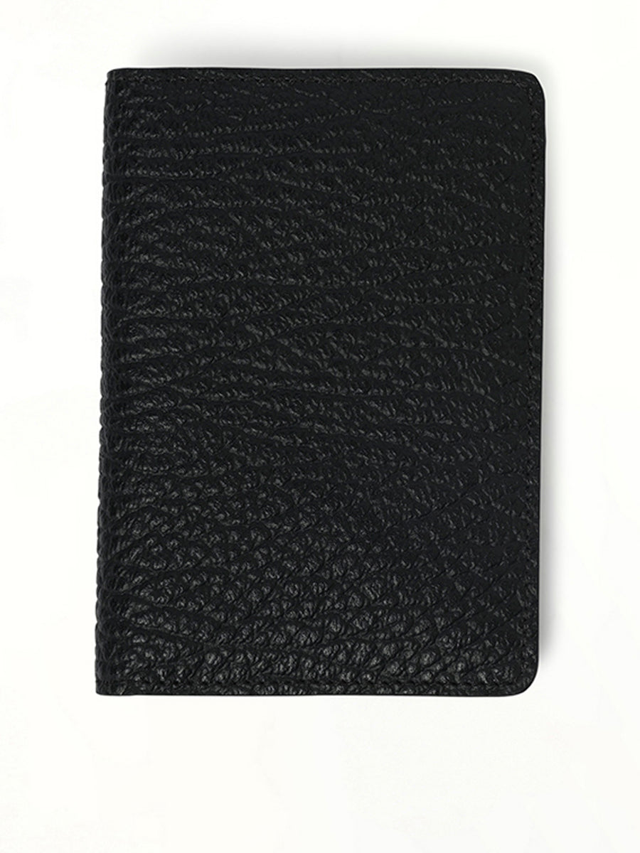 Four Stitch Logo Card Holder in Black