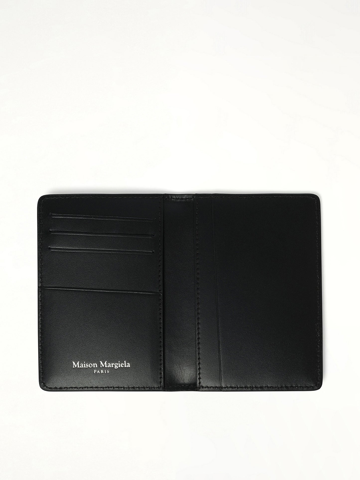 Logo Printed Card Holder in Black
