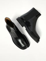 Tabi County Chelsea Boots in Black Top View | MAISON MARGIELA