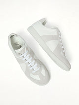 Replica Leather Sneaker in White Top View | MAISON MARGIELA