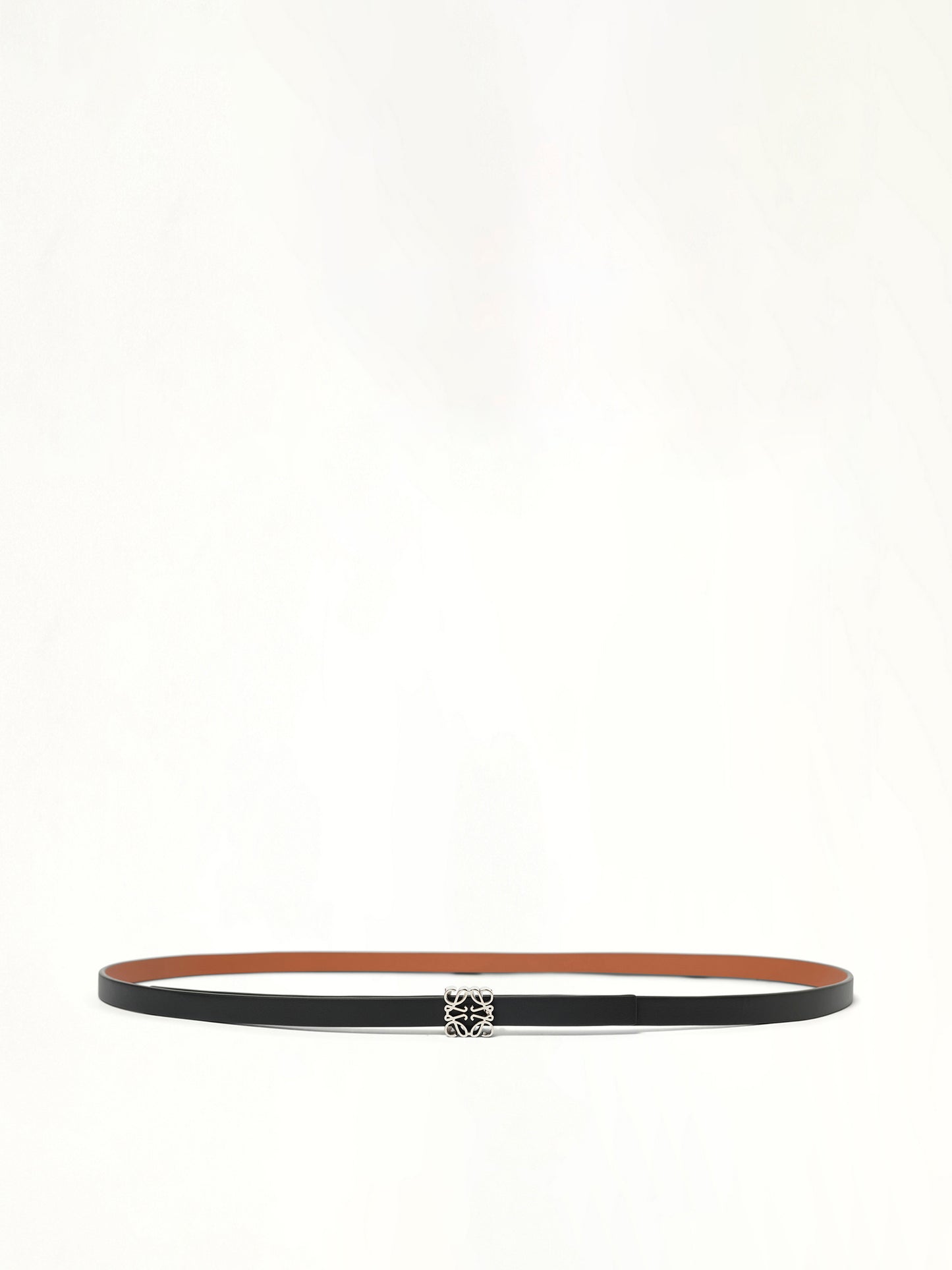 Anagram Cube Rev 1cm Belt in Black/Tan