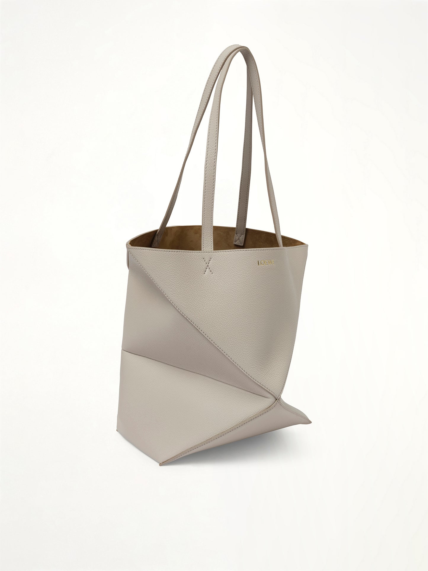 Puzzle Fold Tote Medium in Light Ghost