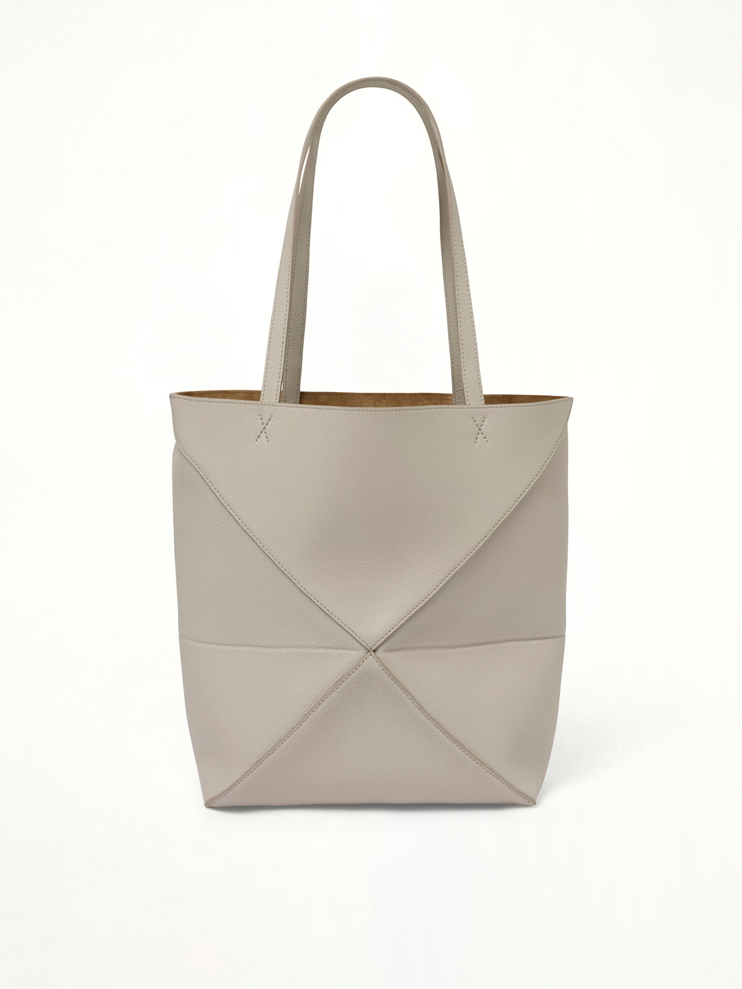 Puzzle Fold Tote Medium in Light Ghost