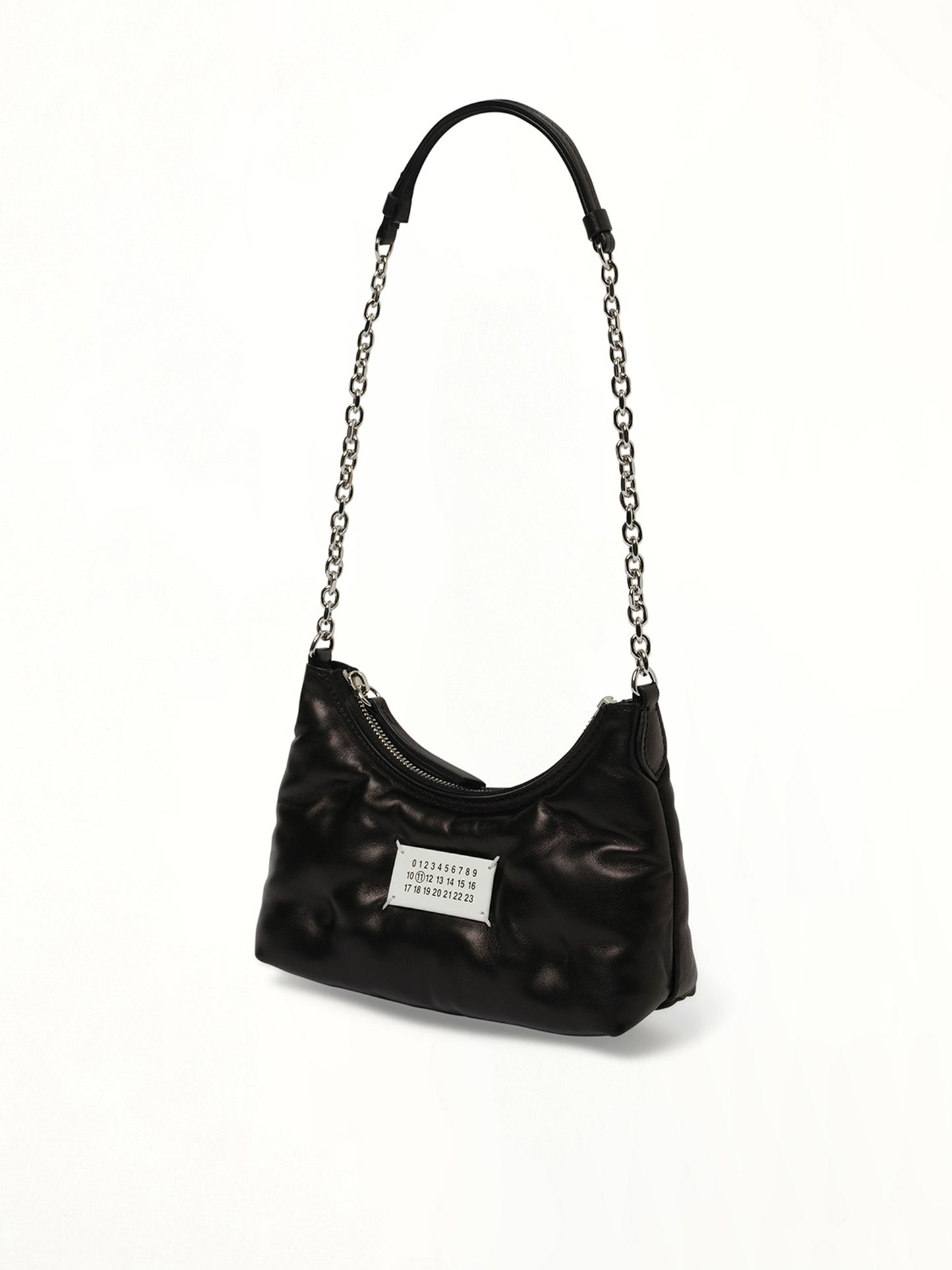Micro Glam Slam Hobo Bag in Black