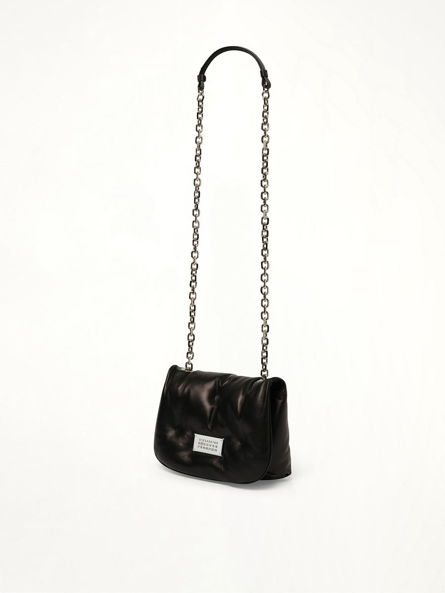 Small Glam Slam Flap Bag in Black