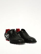 Re90 Sneaker in Black/Silver/Red Front View | REMAGINE