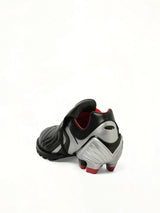 Re90 Sneaker in Black/Silver/Red Back View | REMAGINE
