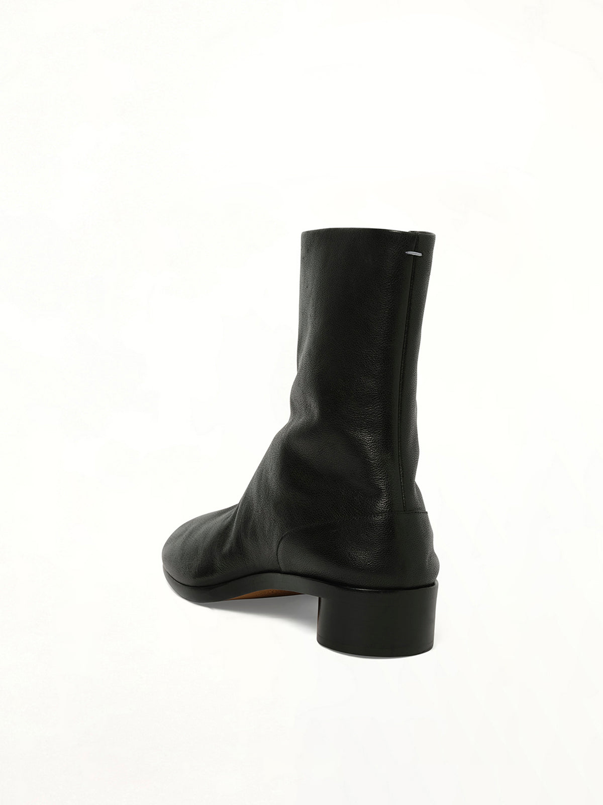 Tabi Ankle 3cm Boots in Black Back View | MAISON MARGIELA